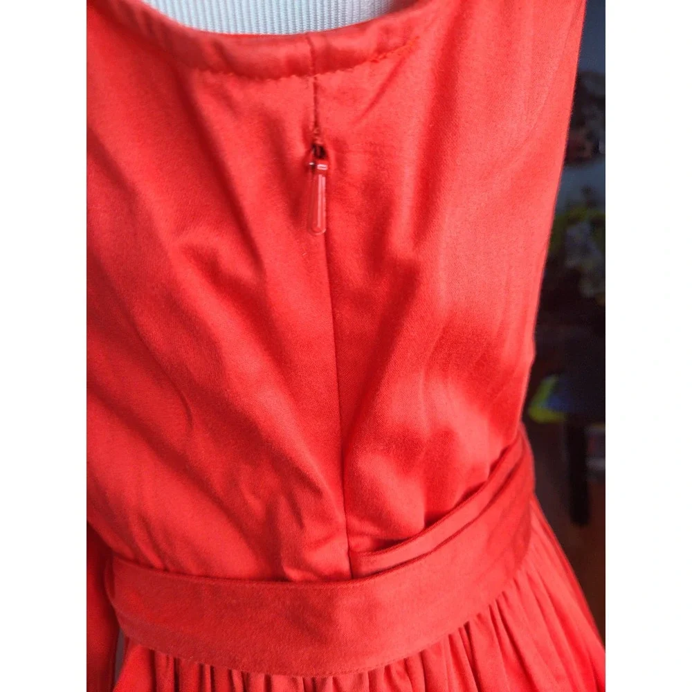 Alexis Kelsi cocktail party red mini dress bows bouffant girly feminine ties - Picture 9 of 10